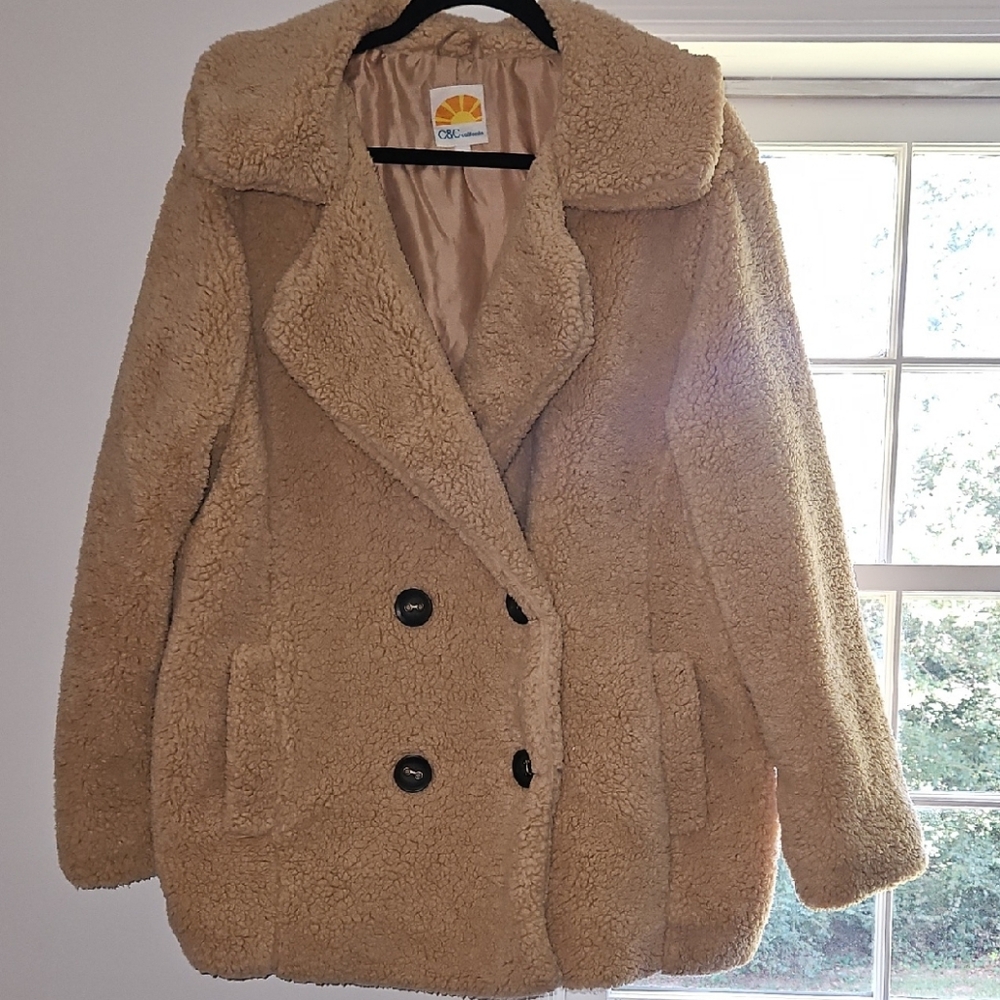 C&C California Tan Teddy Jacket